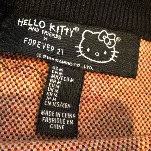 Hello Kitty Forever 21 Keroppi black green frog sweater size Medium - Picture 9 of 14